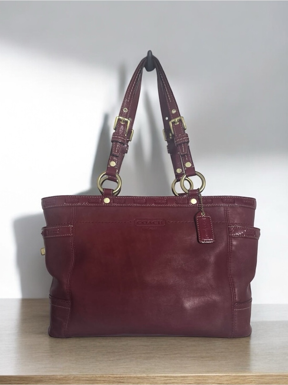 Coach Gallery Leather Carryall Shoulder Bag